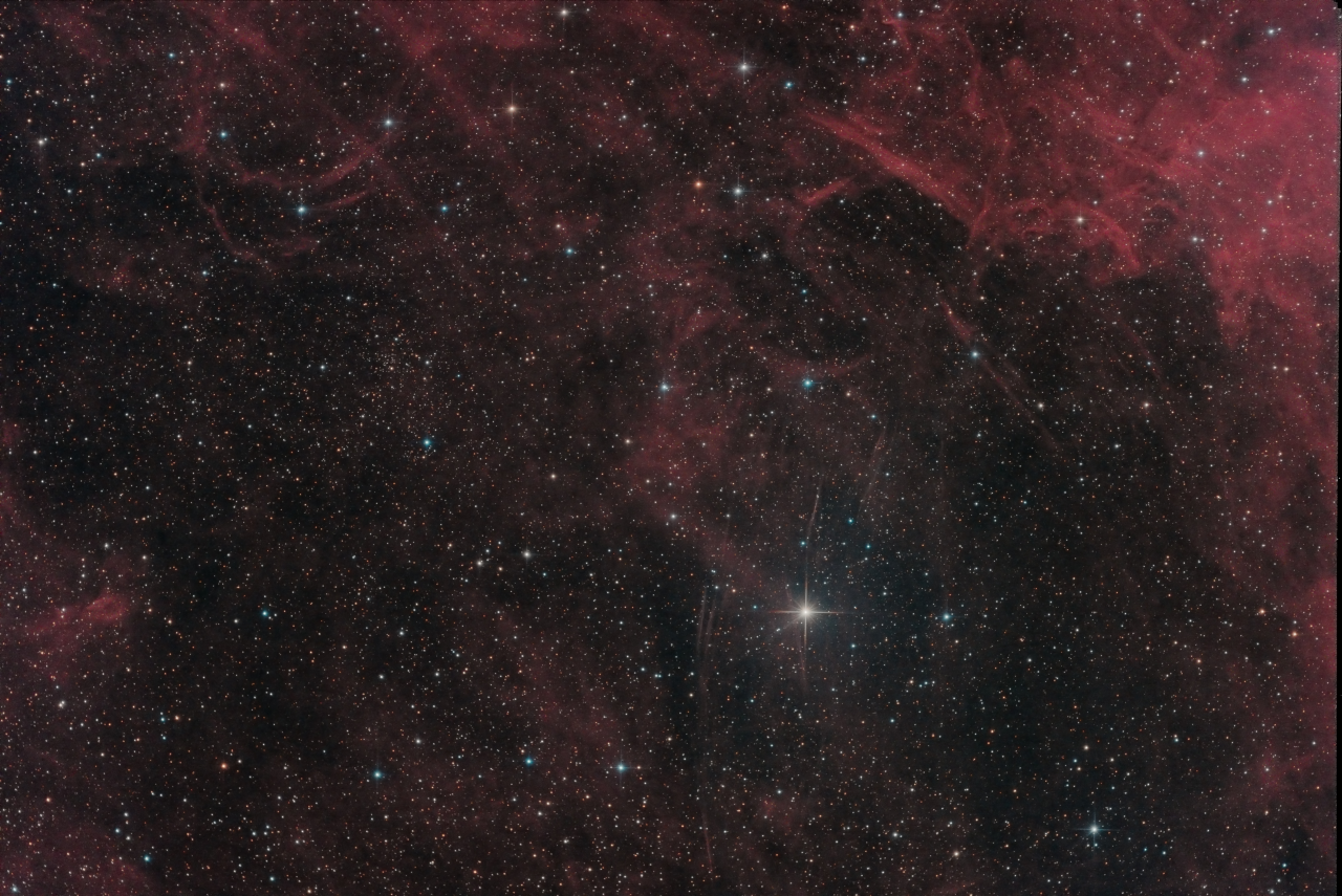 Eastern Smaug in Cygnus Panel 1 QuickHOORGB Ha 40x180s Oiii6nm 14x180s R 7x90s G 7x90s B 8x90s Draft2 jpg