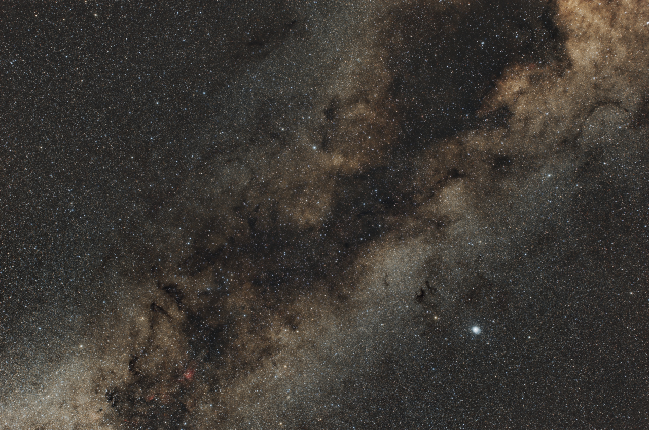 Large Dark Nebula Complex in Aquila 40mm OSC D1 130x180s ESD DBEViaStarless BN PCC GHS ScreenFromStarless MMTNR DSE MTStars USM jpg