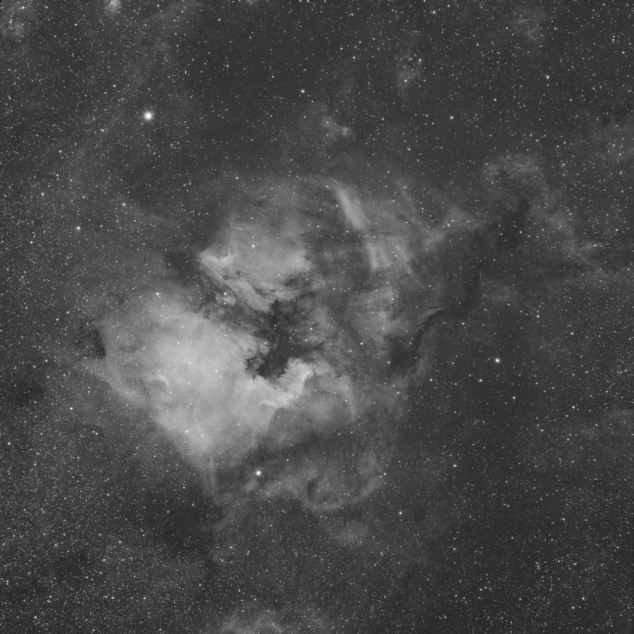 Cygnus Crack and NA Nebula Region - Ha