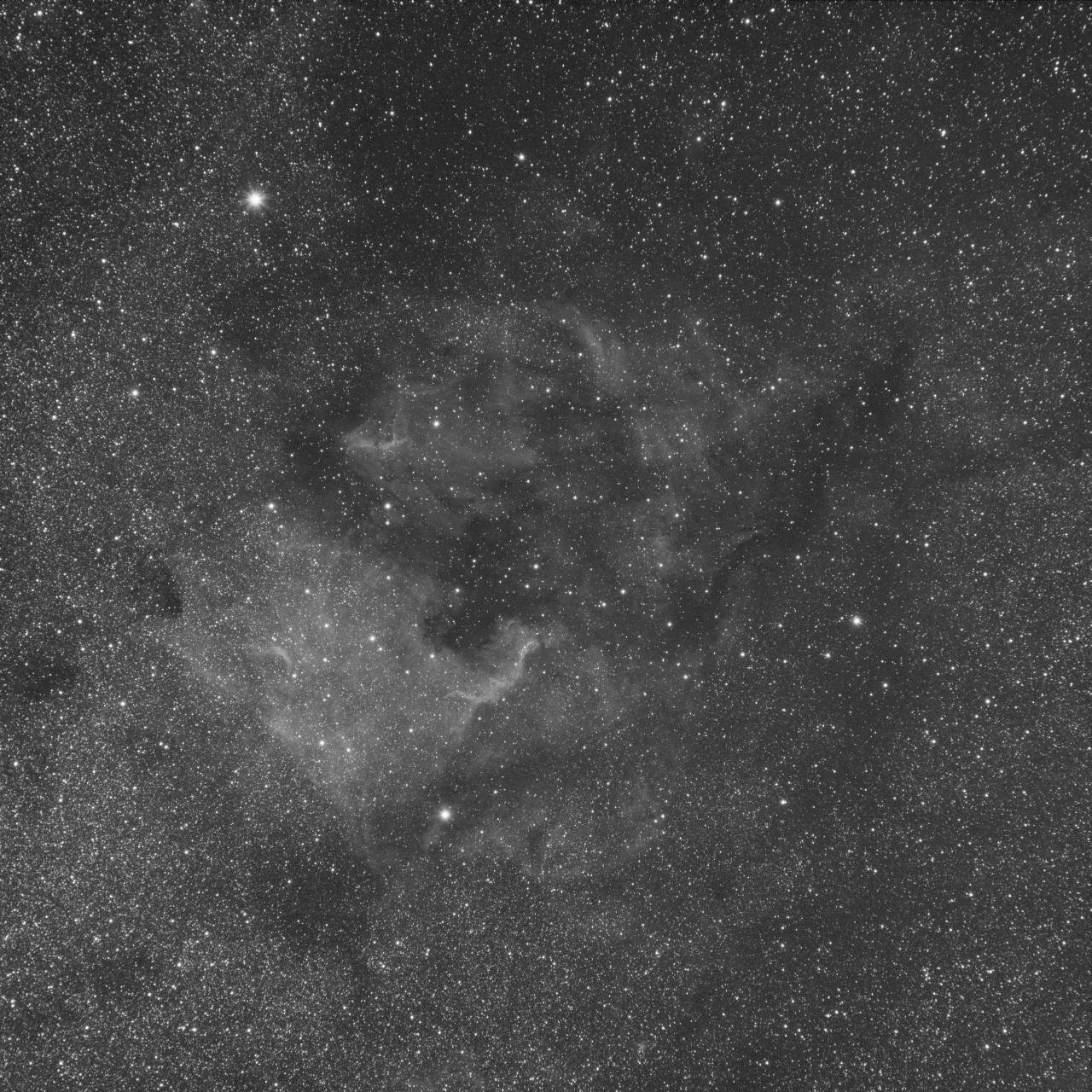 Cygnus Crack and NA Nebula Region - Sii
