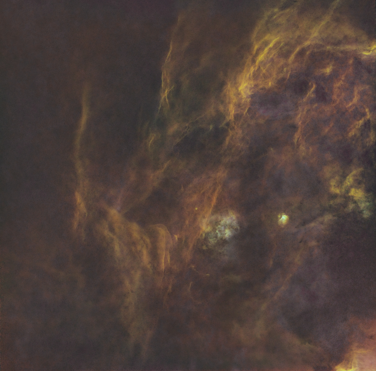 Cygnus near Sh2-115 SHO Sii 43x360s Sii 5x900s Ha 31x360s Oiii 84x360s Starless QuickEdit jpg