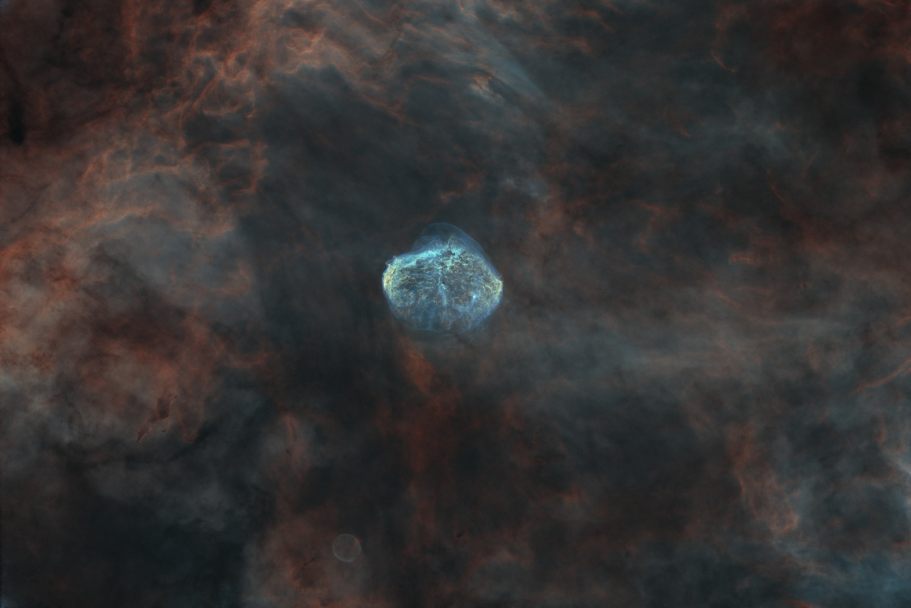 Crescent Nebula SHOBlendHOO Sii3 129x360s Ha 99x360s Oiii 160x360s QuickTonemap ACDNR MLTShrp jpg