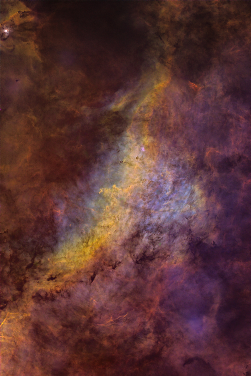 Dolphin Nebula in Cygnus SHO Sii3 78x360s Ha 22x360s Oiii 87x360s ESD ToneMap5c AddRGB jpg
