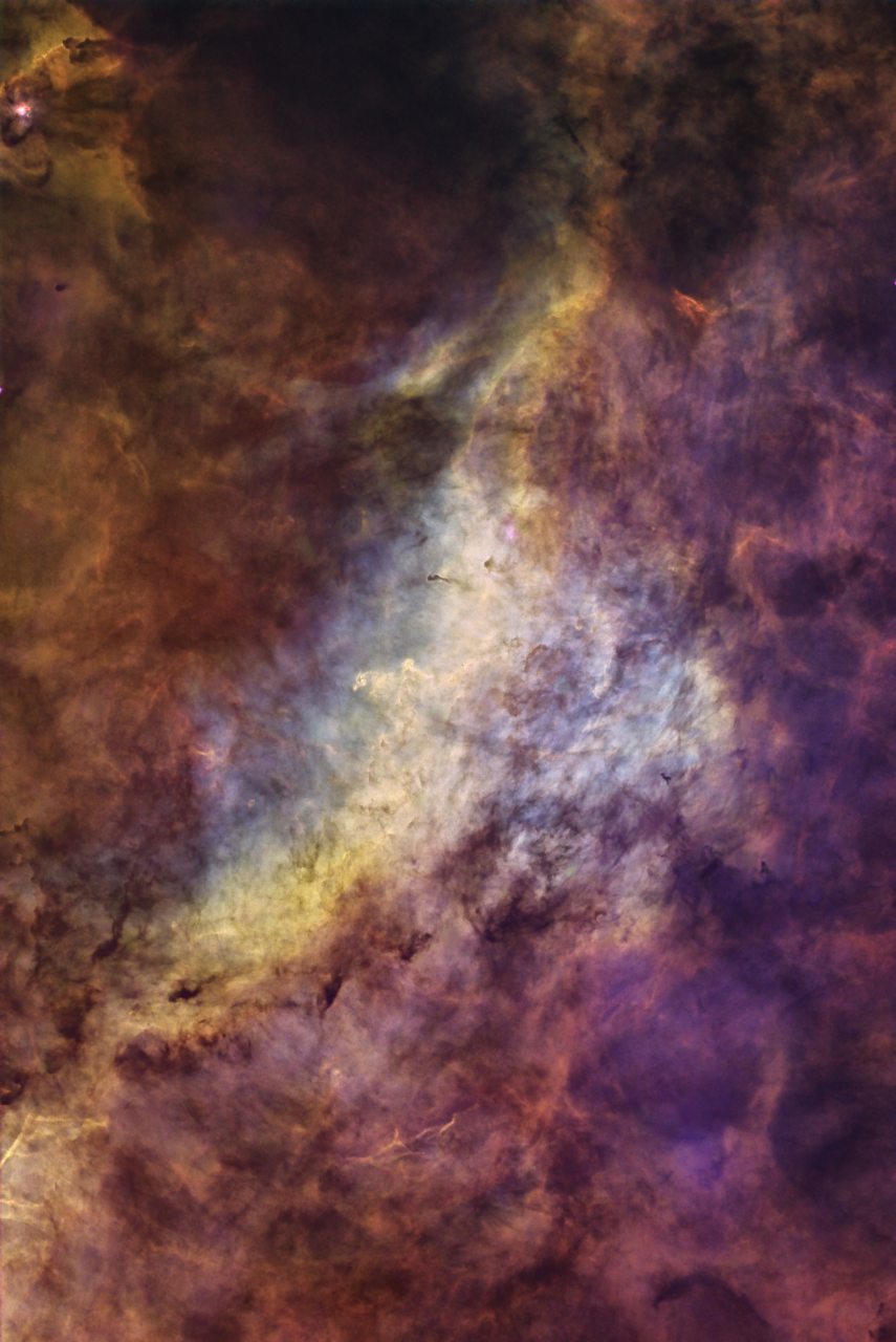 Dolphin Nebula in Cygnus SHO Sii3 78x360s Ha 22x360s Oiii 87x360s ESD ToneMap6b AddRGB jpg
