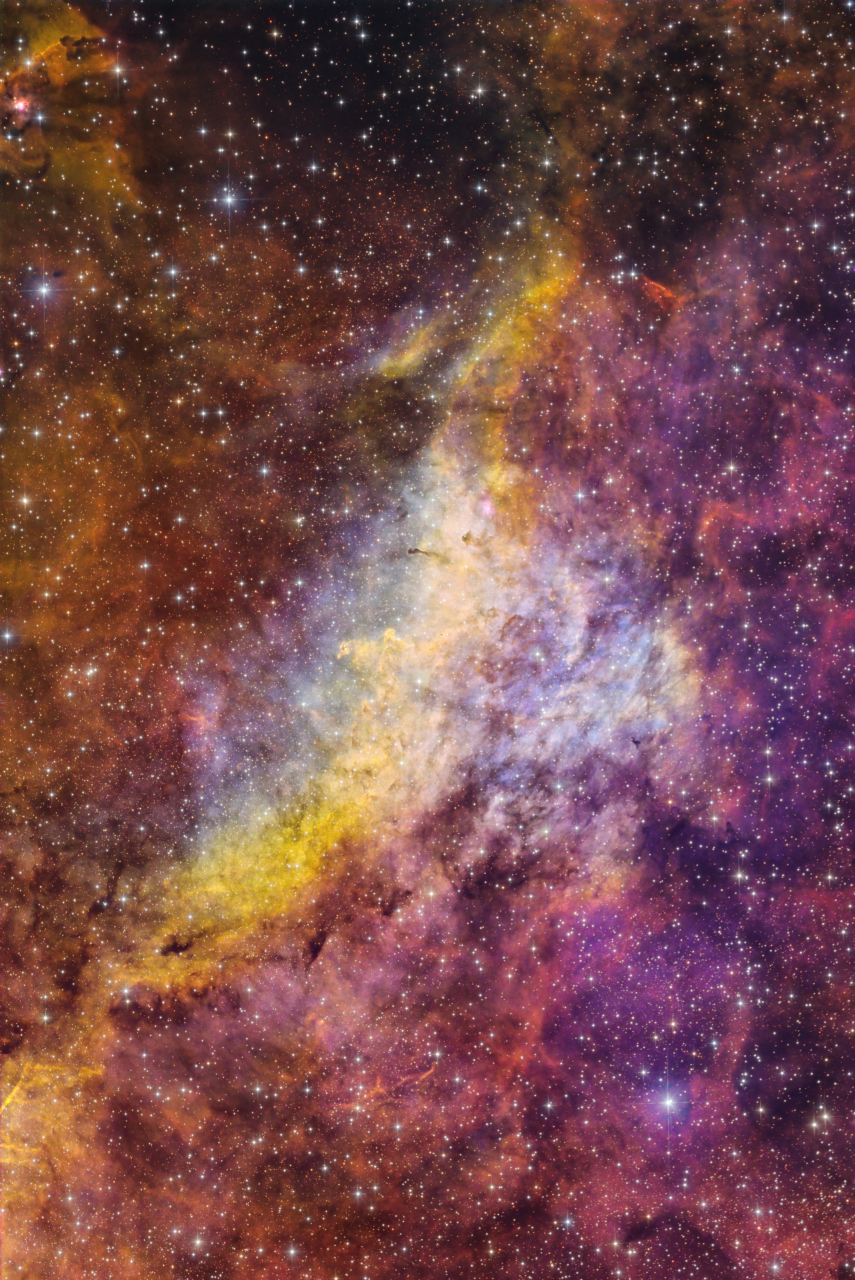 Dolphin Nebula in Cygnus SHO Sii3 78x360s Ha 22x360s Oiii 87x360s ESD ToneMap6c AddRGB AddRGBStars jpg