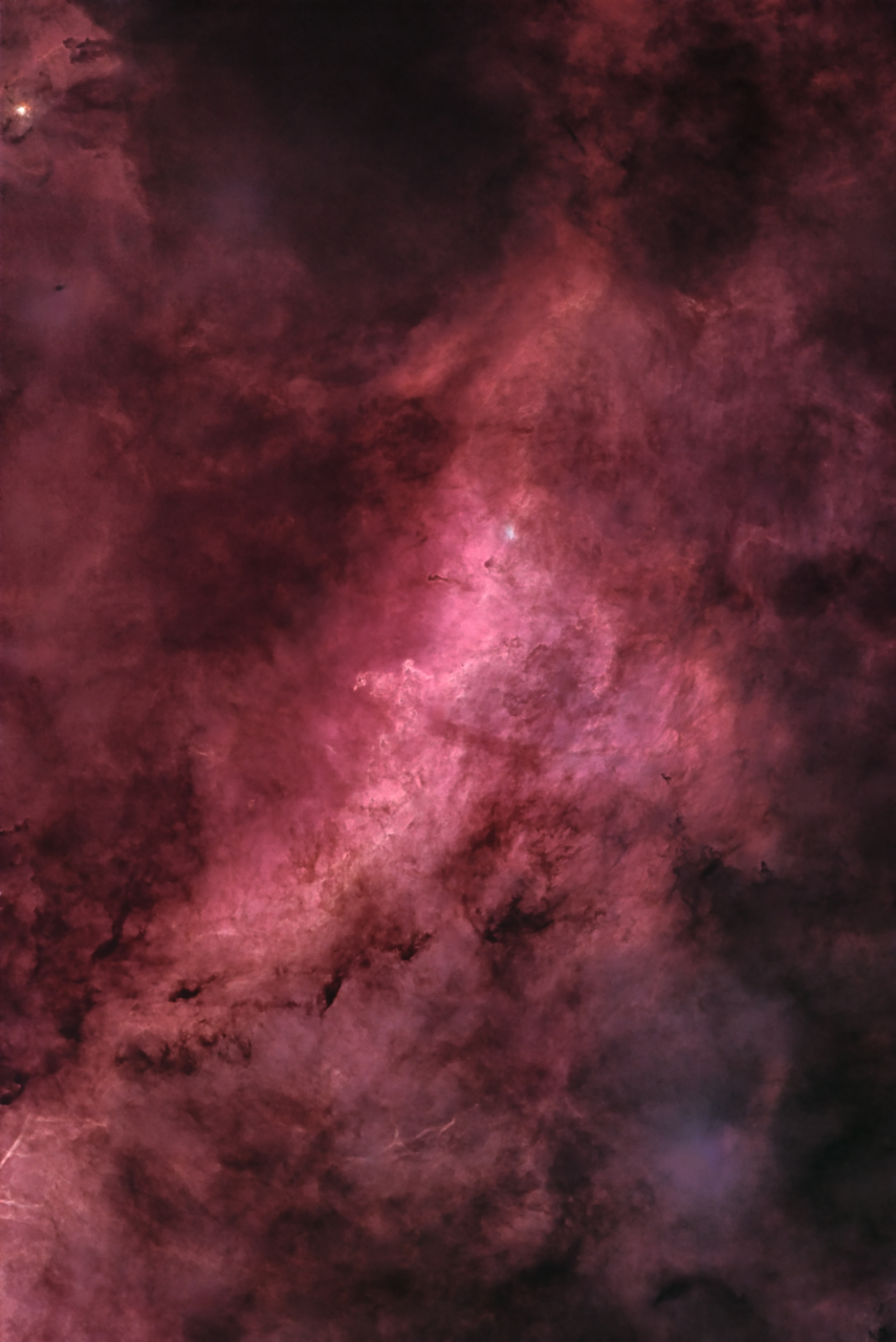 Dolphin Nebula in Cygnus SiiLRGB R 11x180s R 27x720s G 5x180s G 30x720s B 4x180s B 25x720s L 12x180s L 51x360s SCC NoClipHT LRGBCombo ReverseHT ToneMap jpg