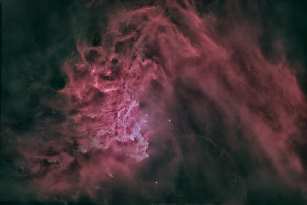 Flaming Star Nebula LRGB L 65x180s R 39x180s G 32x180s B 35x180s SCC DeepSNR HT LHE jpg